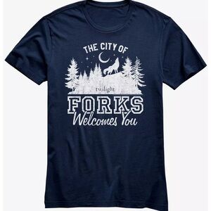 🌙 Twilight - City of Forks Welcomes You T-Shirt - Size Medium